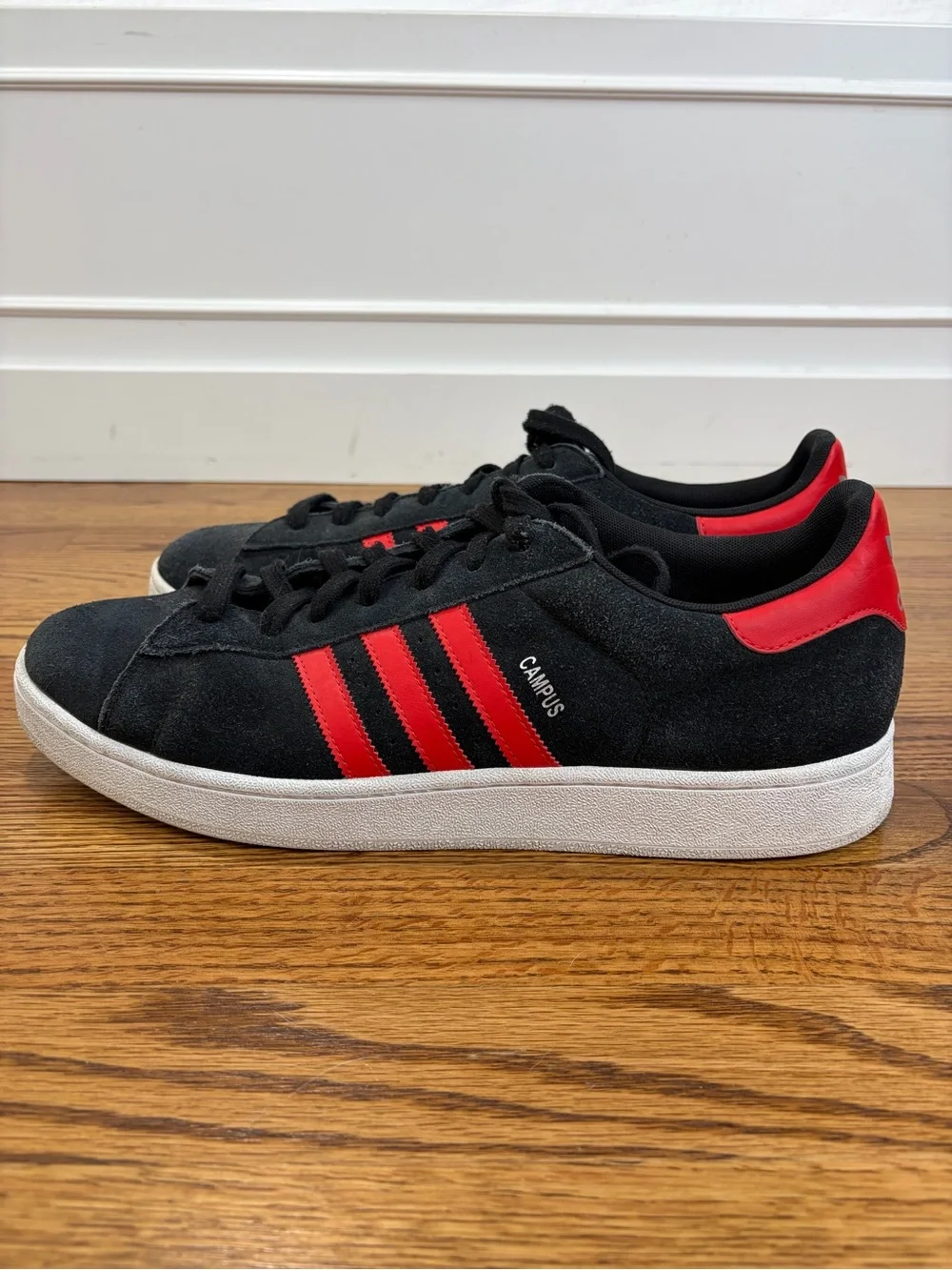 adidas Campus 00s Black/Red Suede Sneakers (15)
